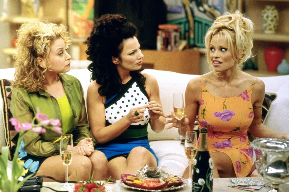 Fran, Val and Pamela Anderson as Heather
