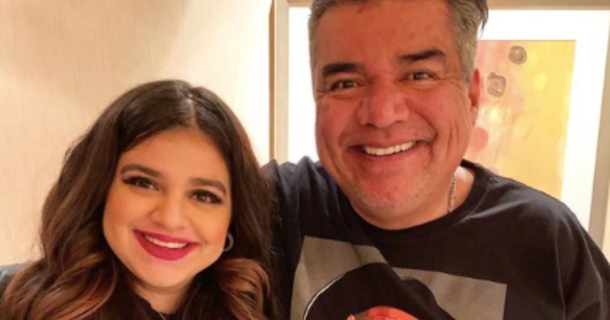 George Lopez posing with daughter Mayan Lopez