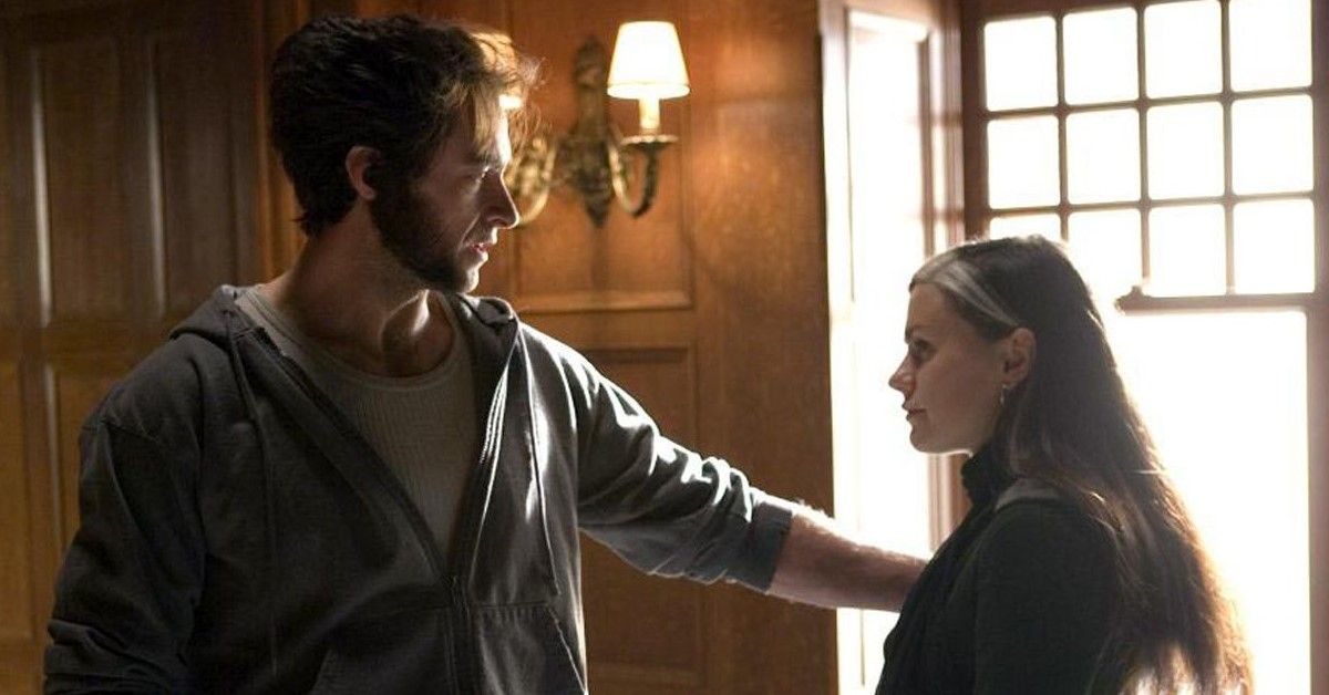 Hugh Jackman as Wolverine and Anna Paquin as Rogue
