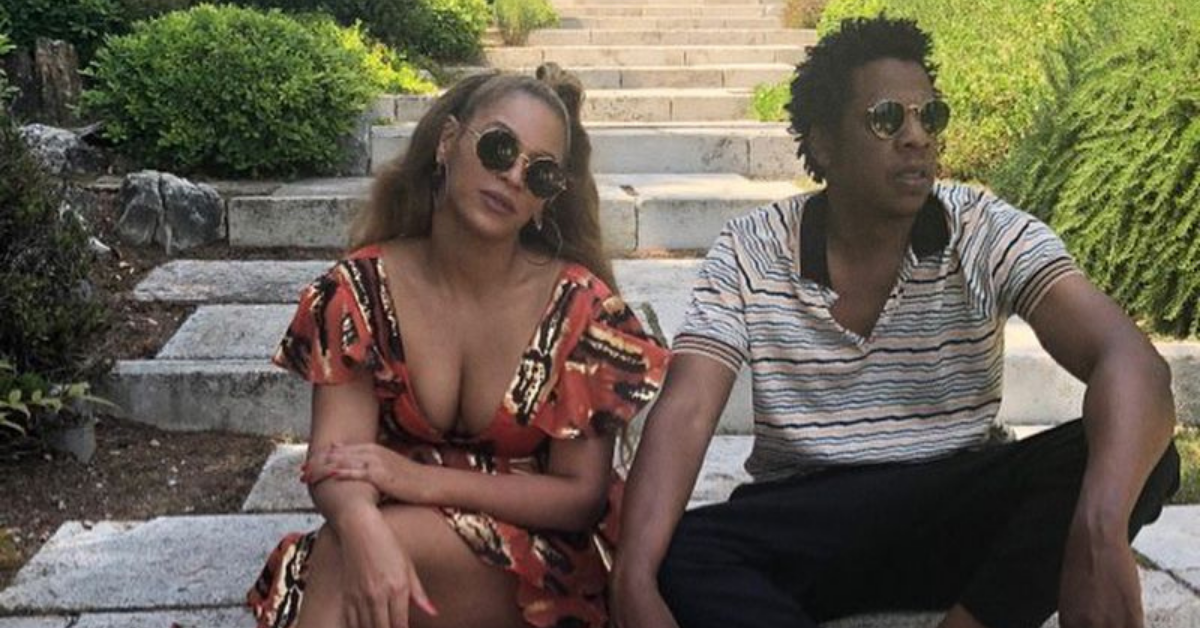 beyonce ig photo with jay z