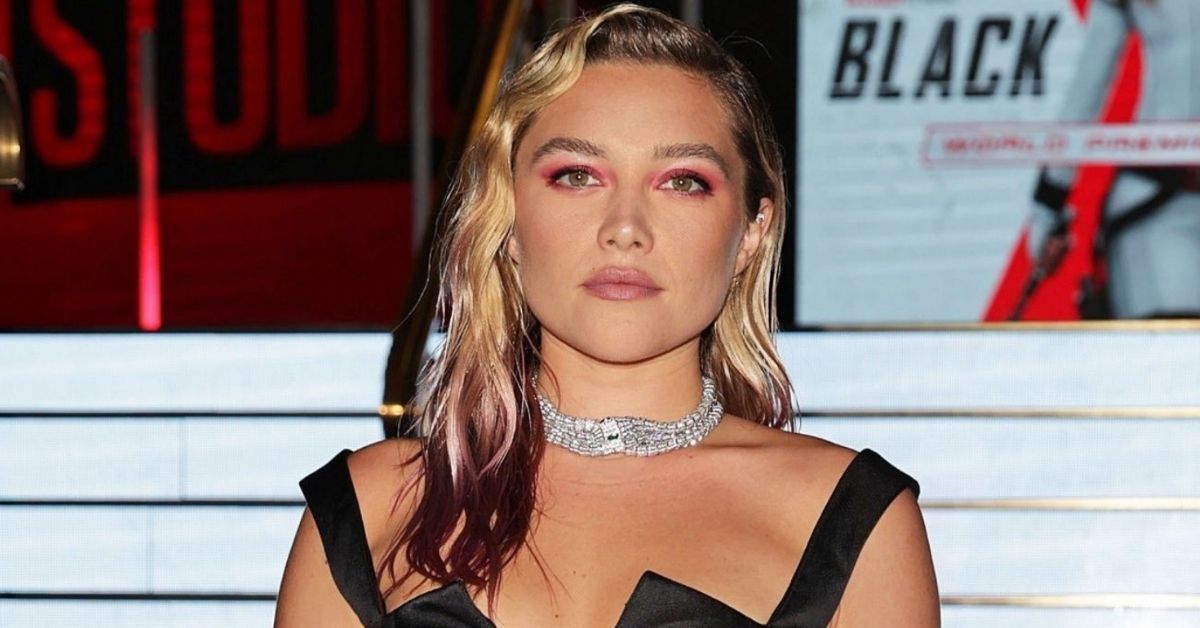 Florence Pugh at the premiere of Black Widow