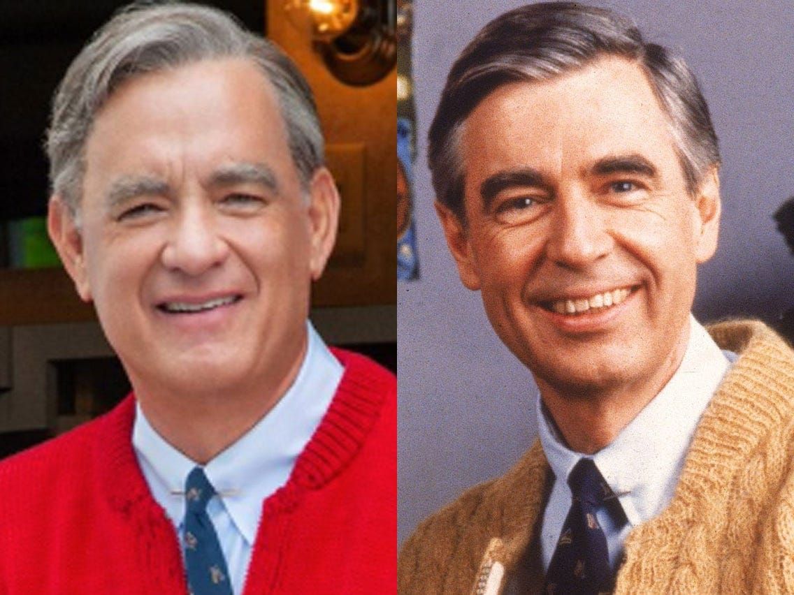 tom hanks and mr rogers are related