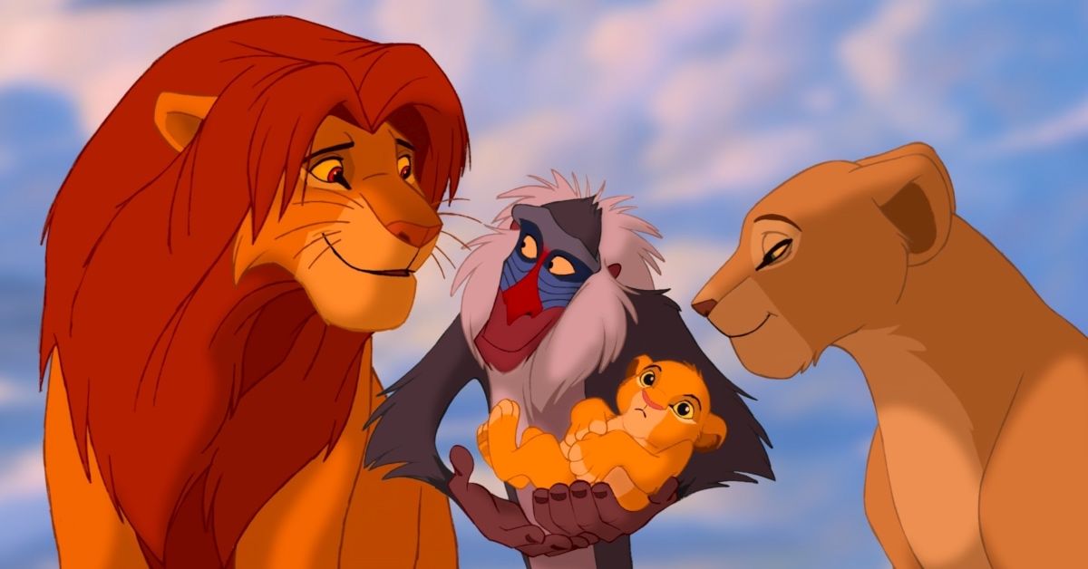 The Lion King screenshot of Sima, Rafiki, Nala, and Chiara