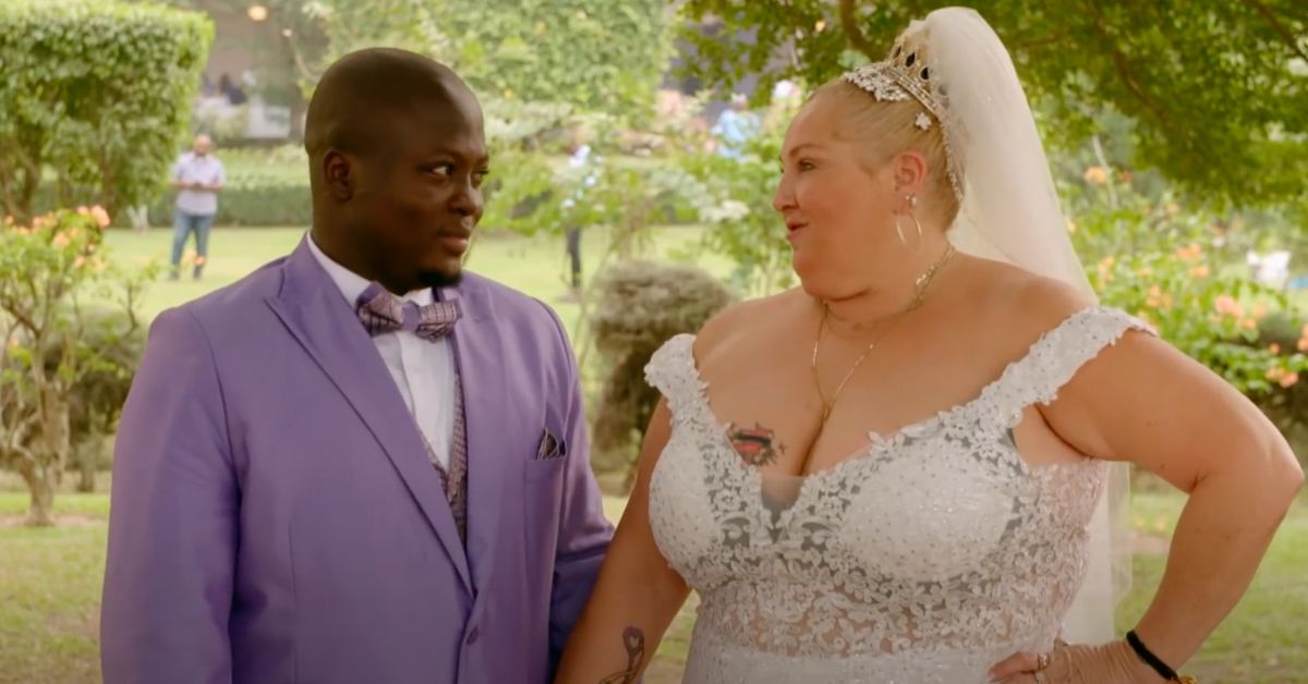 Michael and Angela on their wedding day on 90 Day Fiance.