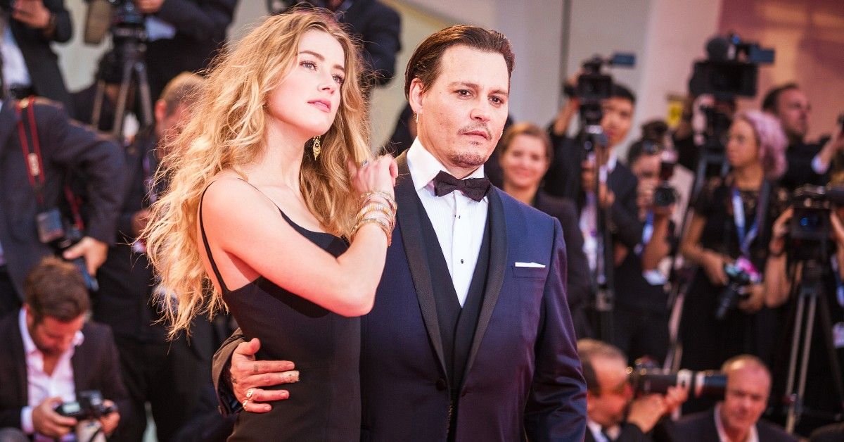 Amber Heard and Johnny Depp at the 72nd Venice Film Festival