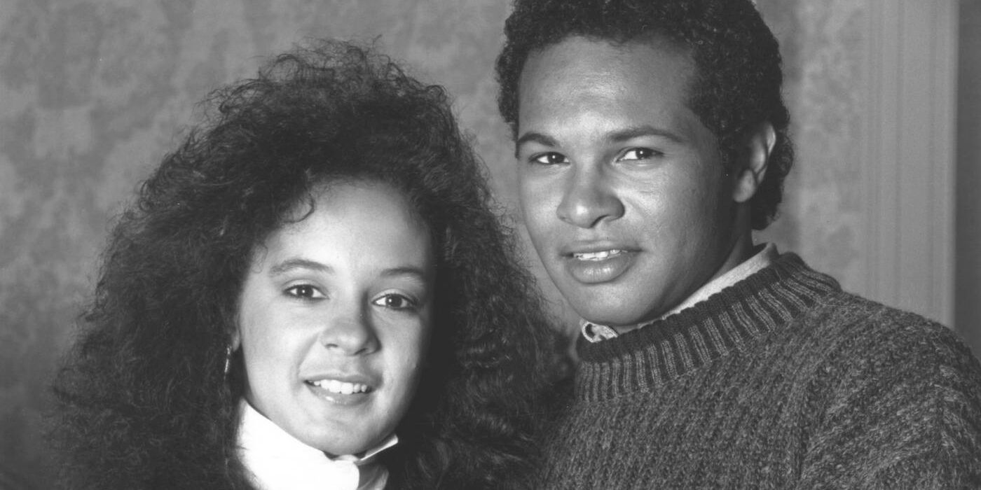 Sabrina Le Beauf as Sondra Huxtable with Geoffrey Owens on 'The Cosby Show'