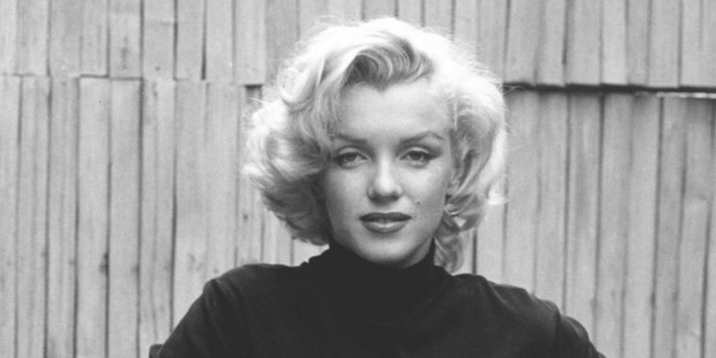 Black and white image of Marilyn Monroe