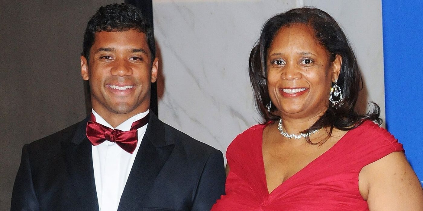 Russell Wilson and his mom Tammy T. Wilson