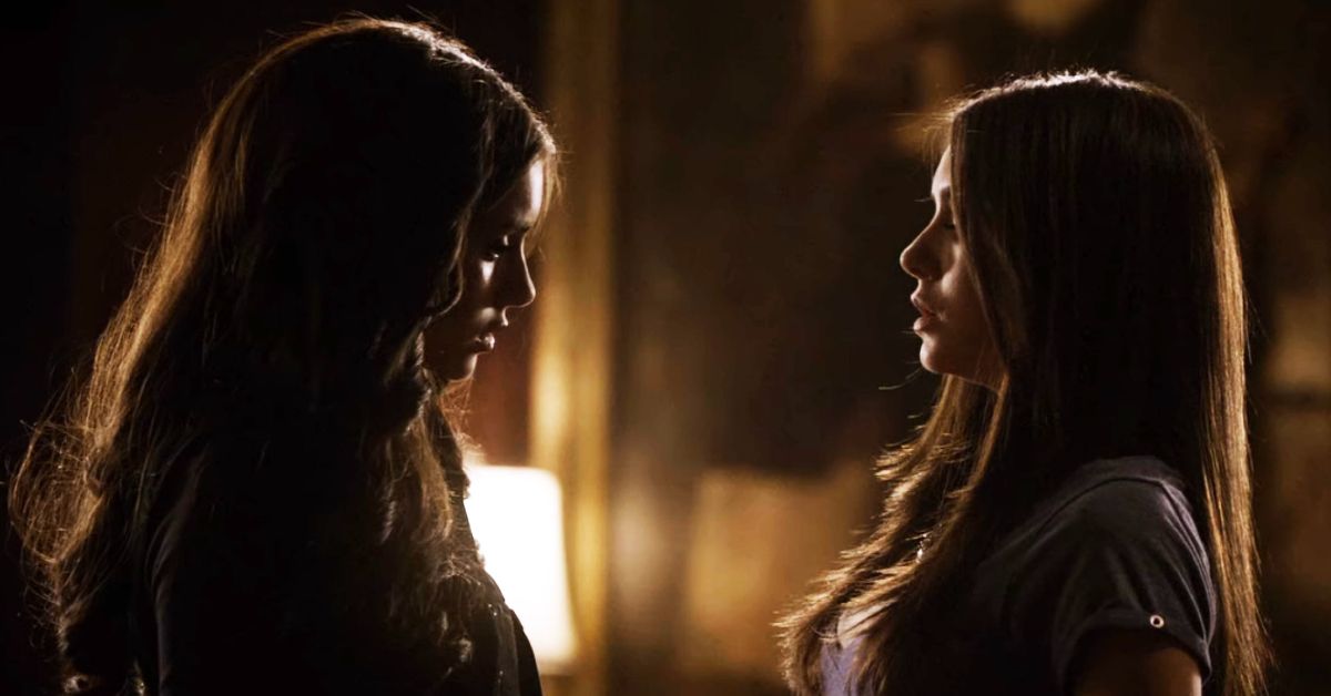 Katherine and Elena in 'The Vampire Diaries'