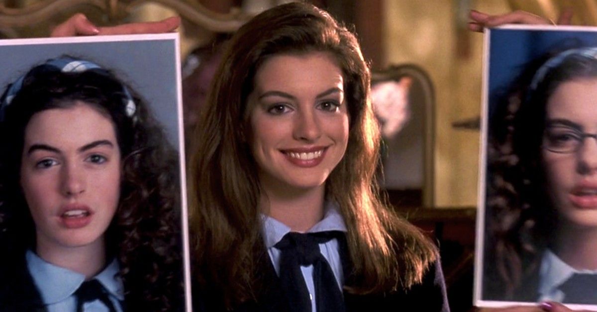 Anne Hathaway in Princess Diaries before and after picture