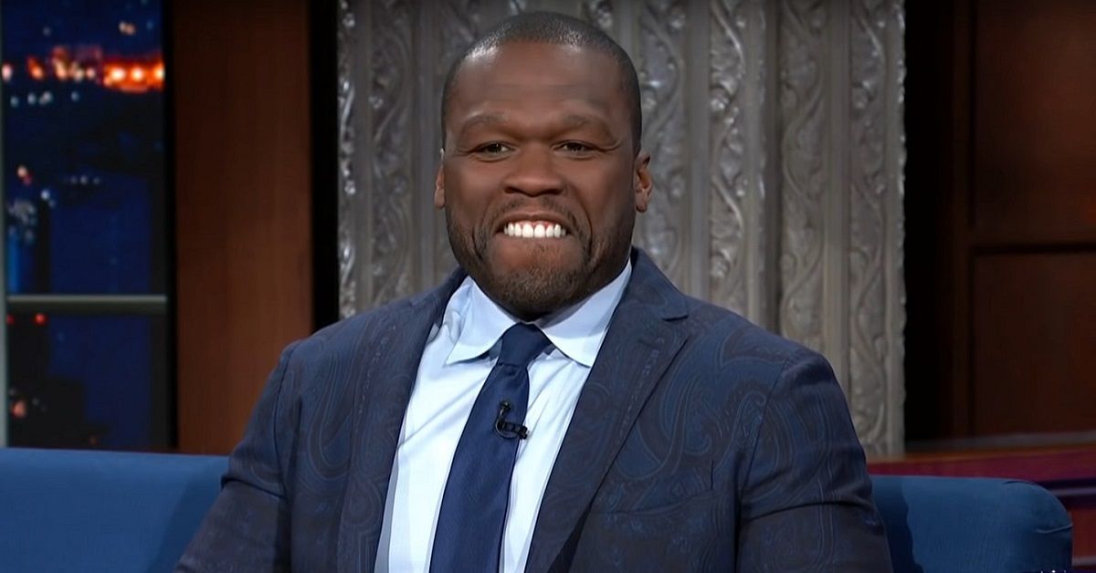 50 Cent looking uncomfortable