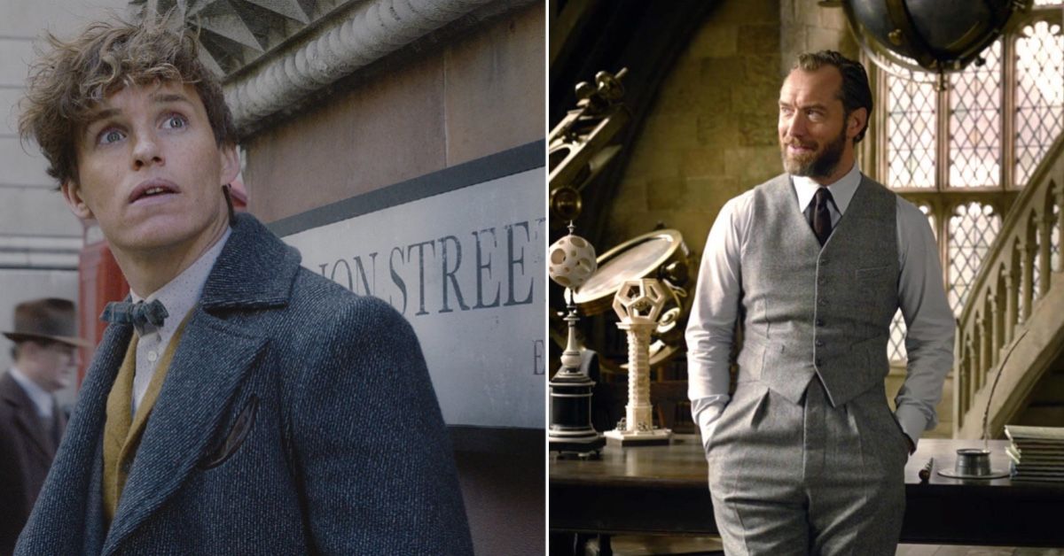 Eddie Redmayne and Jude Law in scenes from Fantastic Beasts: The Crimes of Grindelwald