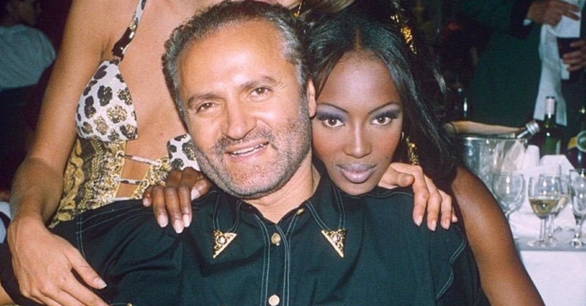 Gianni Versace and Naomi Campbell
