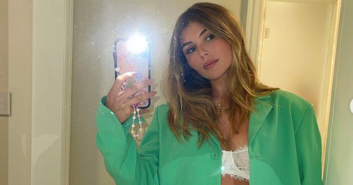 Olivia Jade takes a photo of herself. 