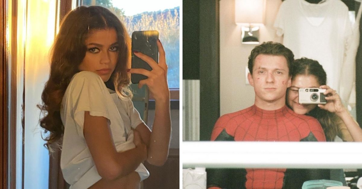 Images of Zendaya and Tom Holland from their Instagram