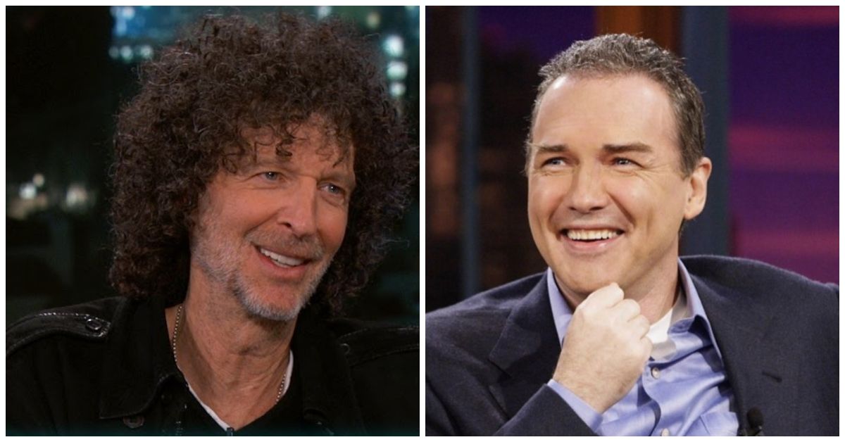 howard Stern and Norm Macdonald on talk shows
