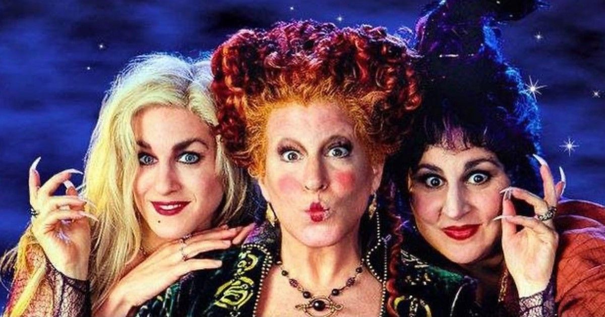Hocus Pocus poster featuring Bette Midler, Kathy Najimi, and Sarah Jessica Parker