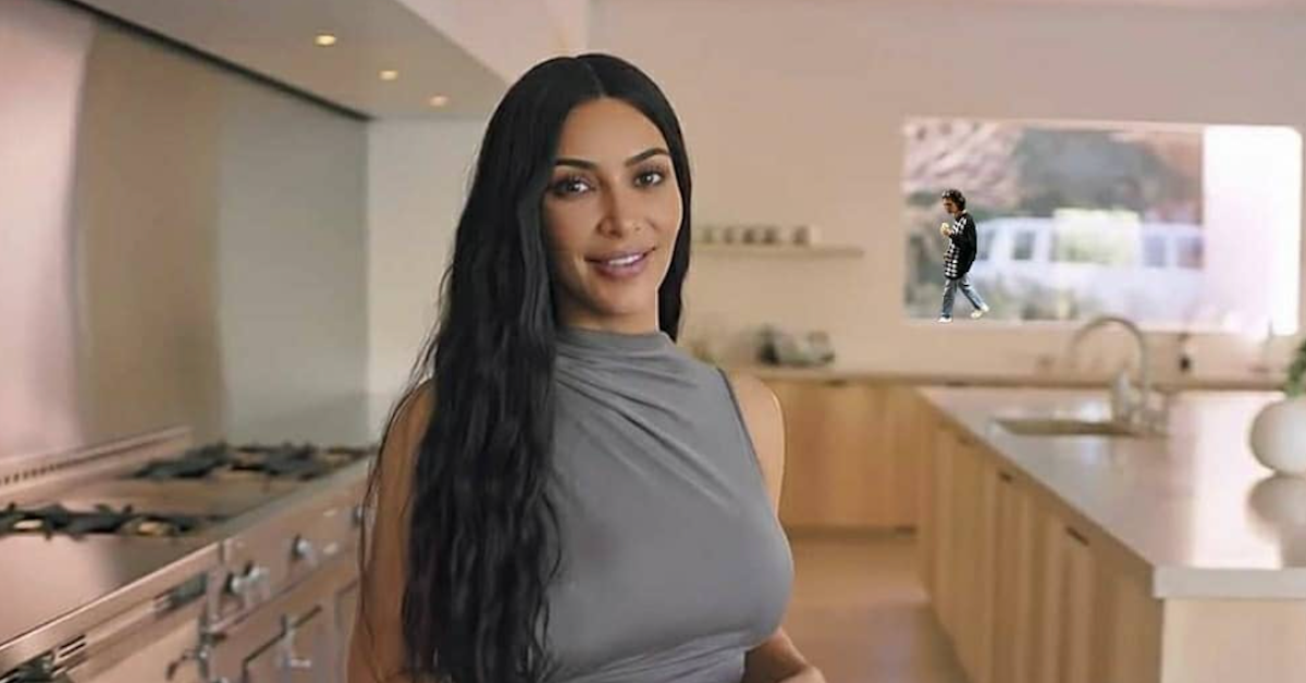 Kim Kardashian at home