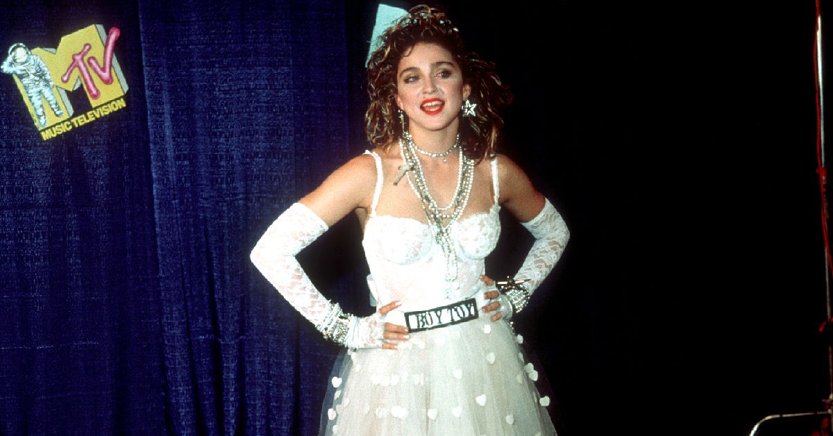 Madonna backstage at the 1984 VMAs 