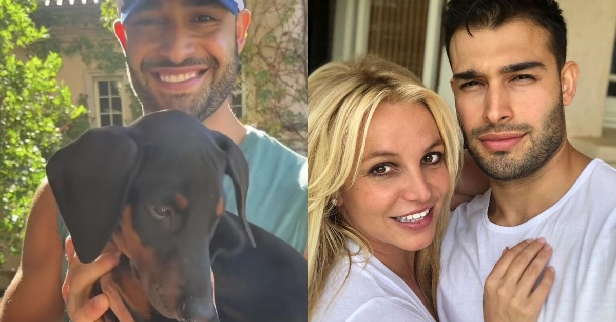 Sam Asghari Puppy Britney Spears