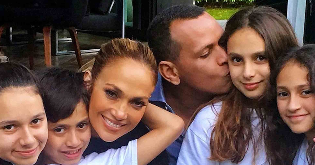 A-Rod and JLo with their kids