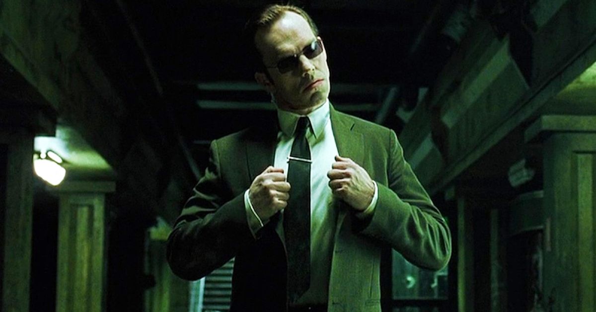 Agent Smith in The Matrix (1999).