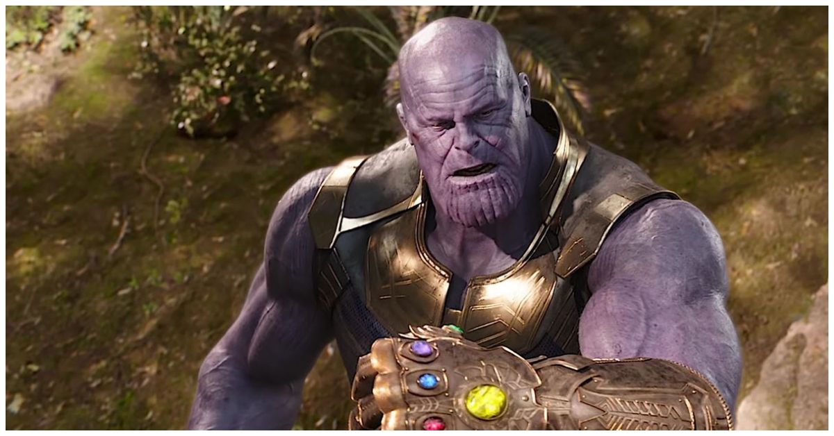 Thanos with the infinity gauntlet
