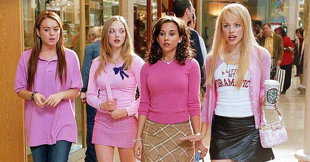 Mean Girls cast Lindsay Lohan, Amanda Seyfried, Lacey Chabert, and Rachel McAdams