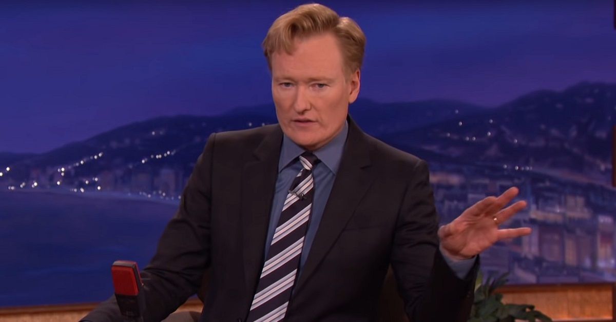 Conan O'Brien very sad while hosting his late-night show