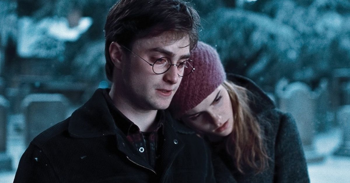 Daniel Radcliffe Emma Watson Harry Potter Cemetery Scene