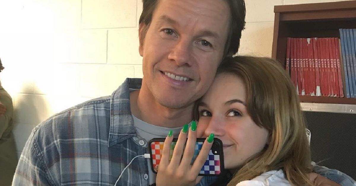 Actor Mark Wahlberg And His Daughter Ella Together For A Pose