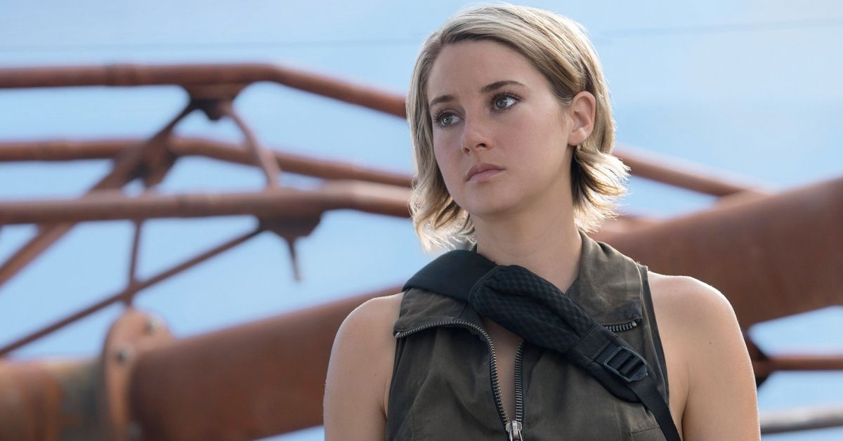 Shailene Woodley looks on in Divergent