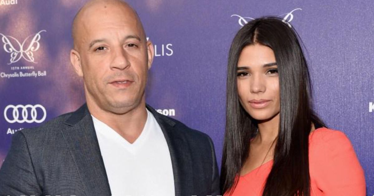Vin Diesel and Paloma Jimenez posing for a photo on the red carpet.