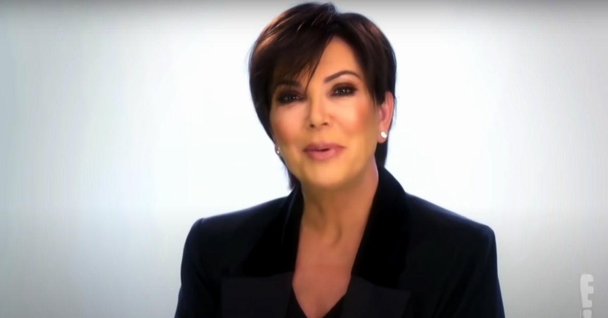 Kris Jenner speaking to the audience on 'Keeping Up With the Kardashians'