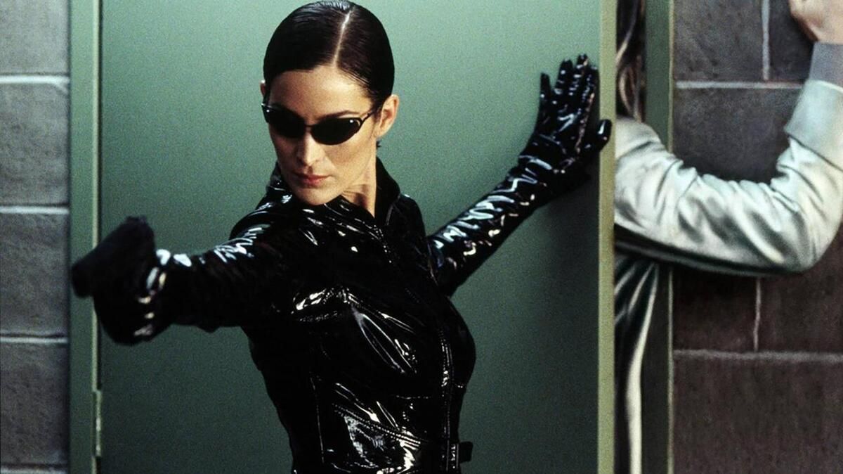 Carrie-Anne Moss as Trinity in 'The Matrix'