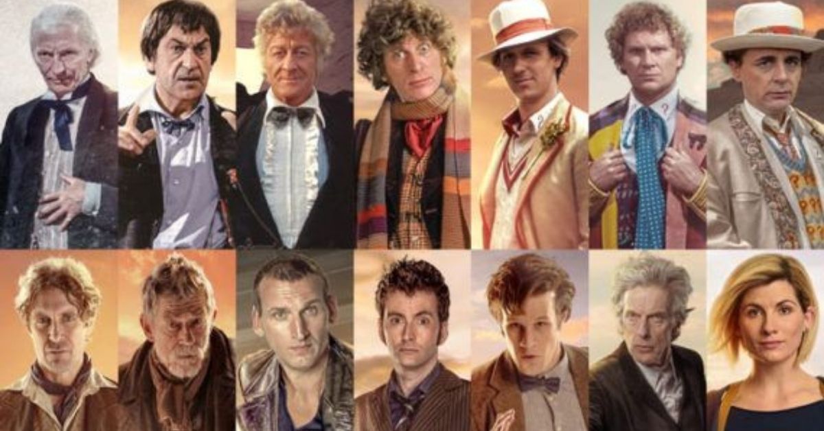 All the doctors from Doctor Who
