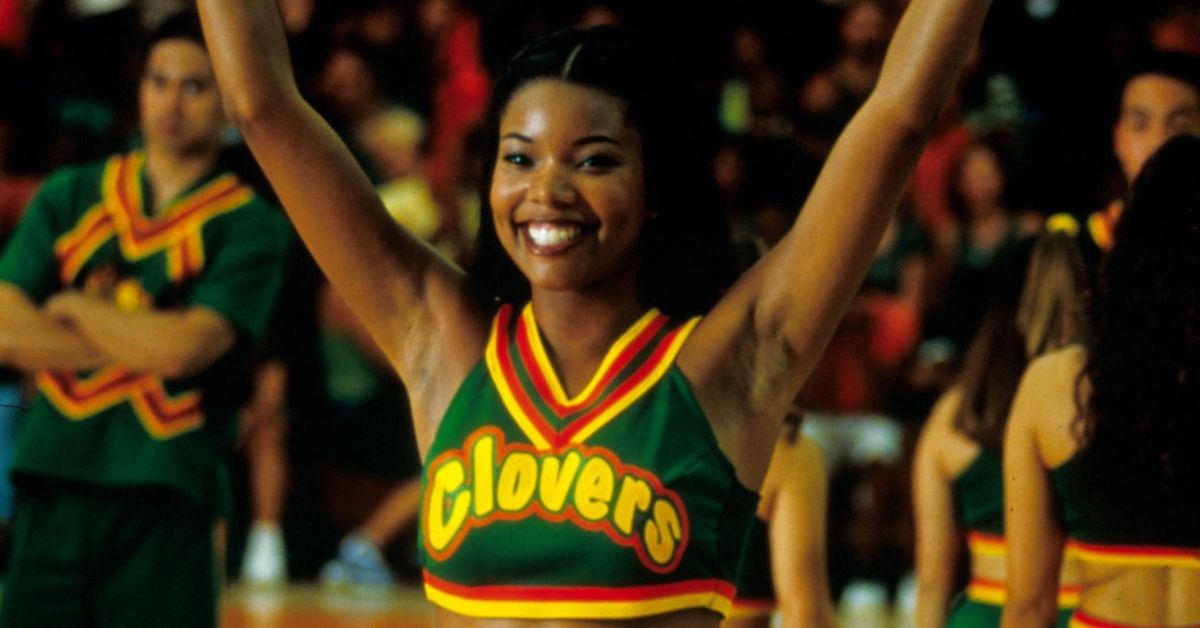 Gabrielle Union in a cheerleader pose in the movie Bring It On