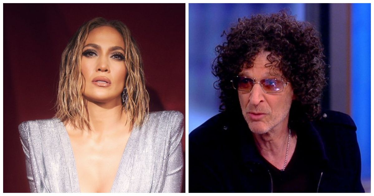 Jennifer Lopez looking hot in low-cut dress and Howard Stern on The View