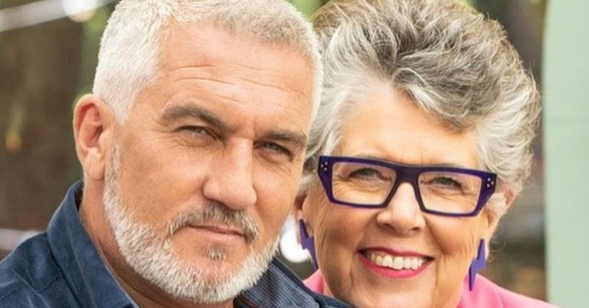 Paul Hollywood poses with his 'Great British Bake Off' co-star