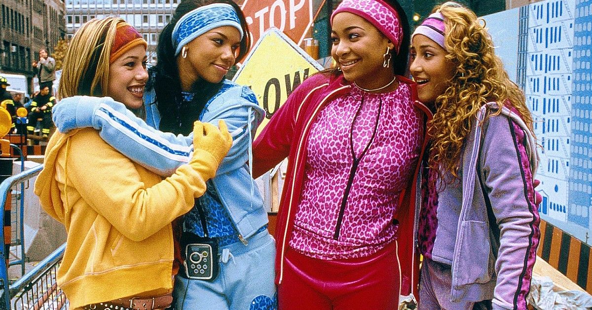 The Cheetah Girls pose together in the first movie
