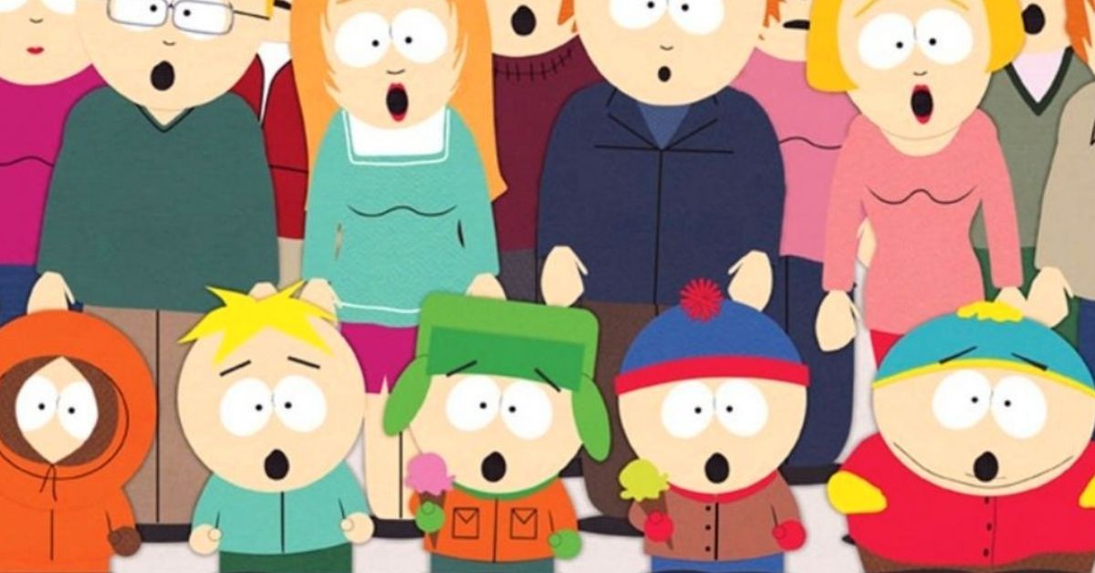 The shocked cast of South Park