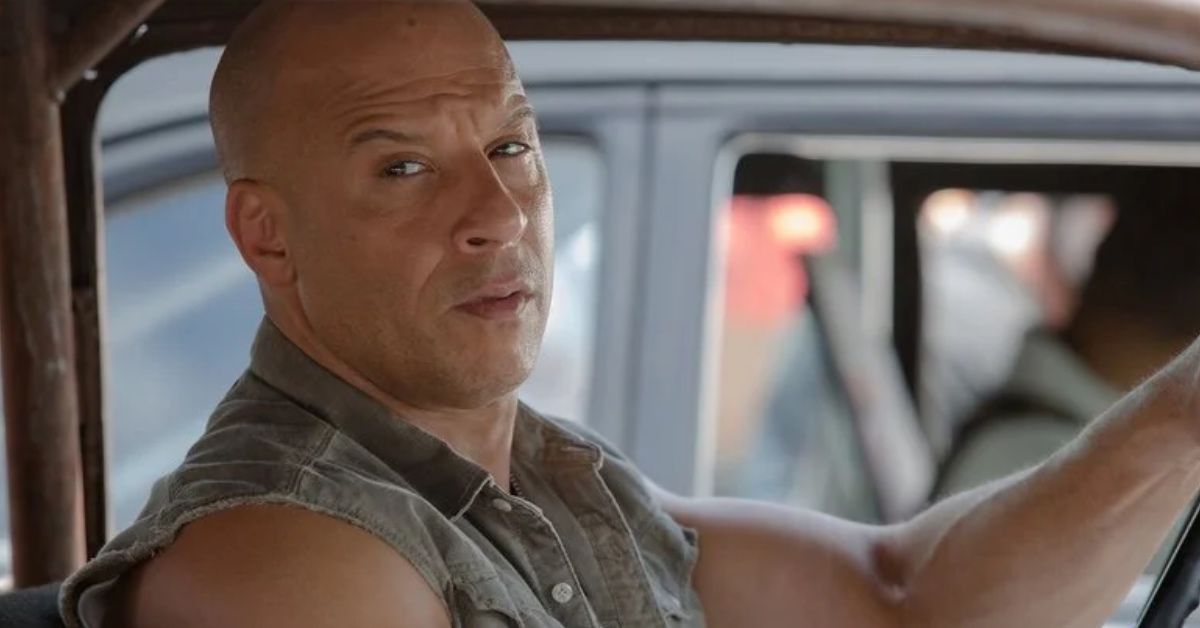 Vin Diesel driving in Fast and Furious