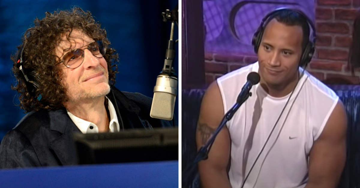 howard stern and dwayne johnson awkward interview from early 2000s