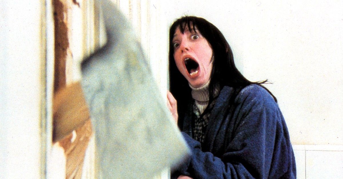 Shelley Duvall in classic scene from The Shining 