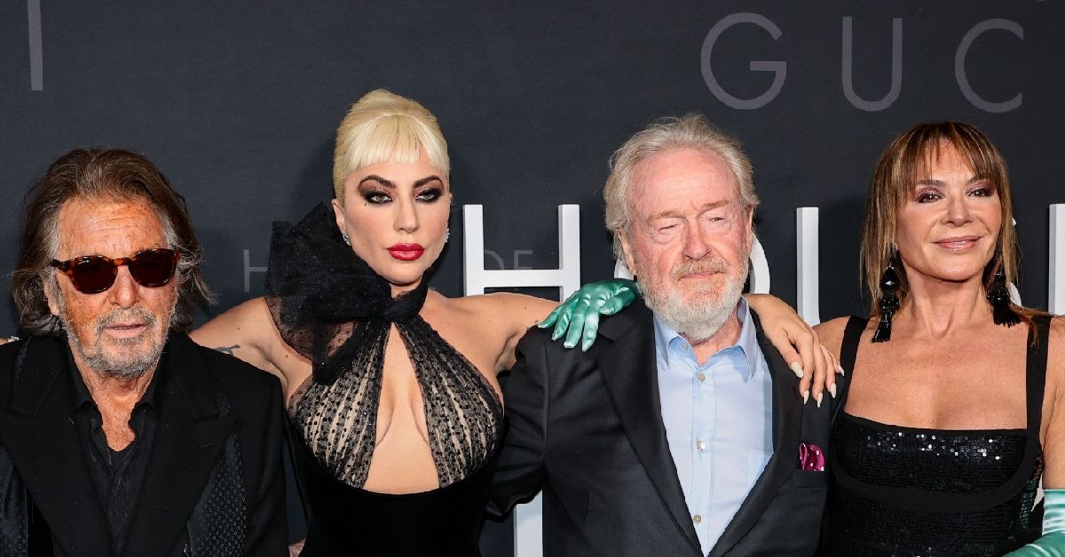 Al Pacino, Lady Gaga, Ridley Scott and Giannina Facio at the House of Gucci Premiere