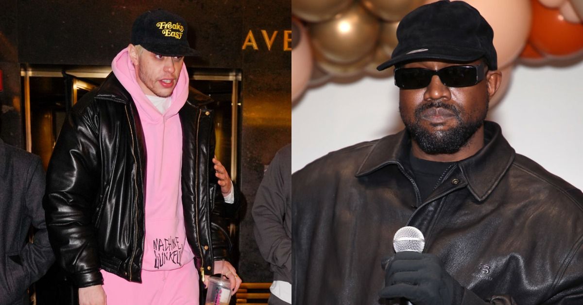 Pete Davidson celebrity sighting and Kanye West at Los Angeles Mission's Annual Thanksgiving event