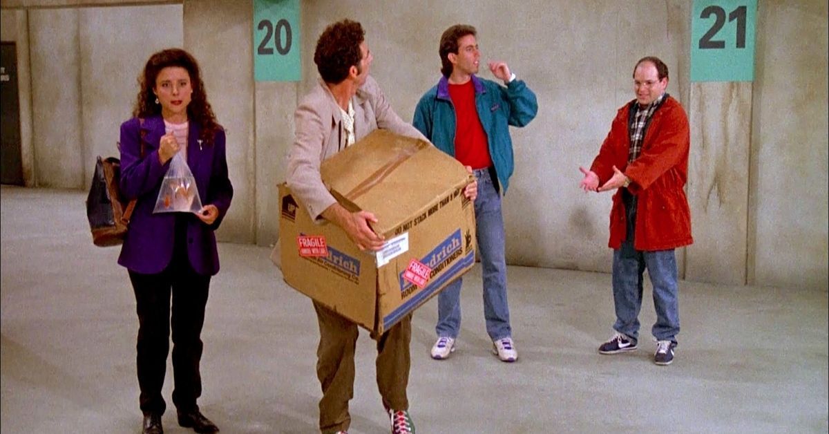 The Cast of Seinfeld in The Parking Garage episode 
