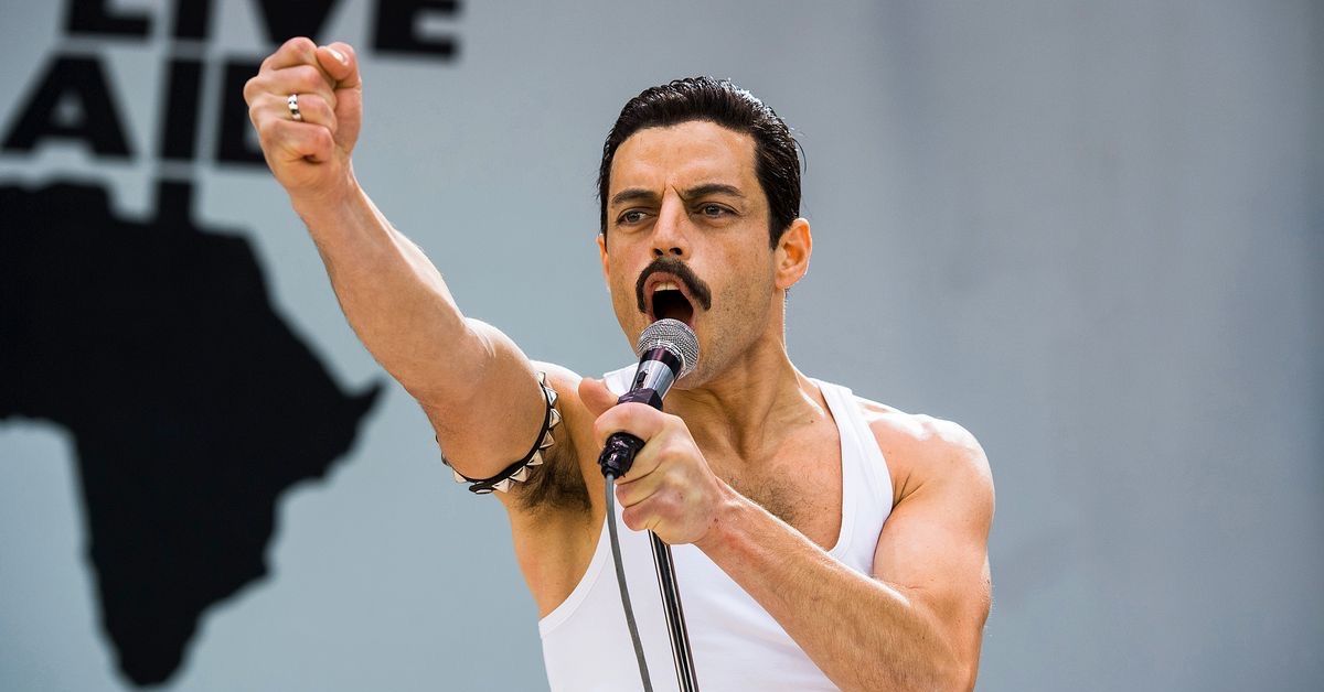 A screenshot from Bohemian Rhapsody