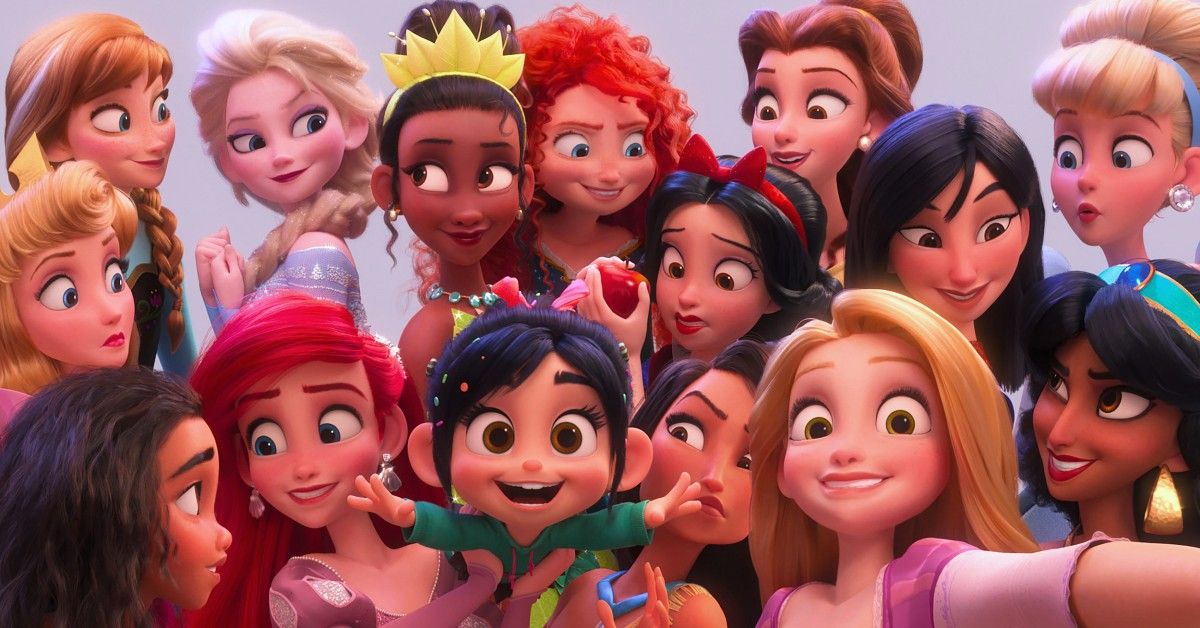 Disney Princesses with Vanellope from Ralph Breaks the Internet