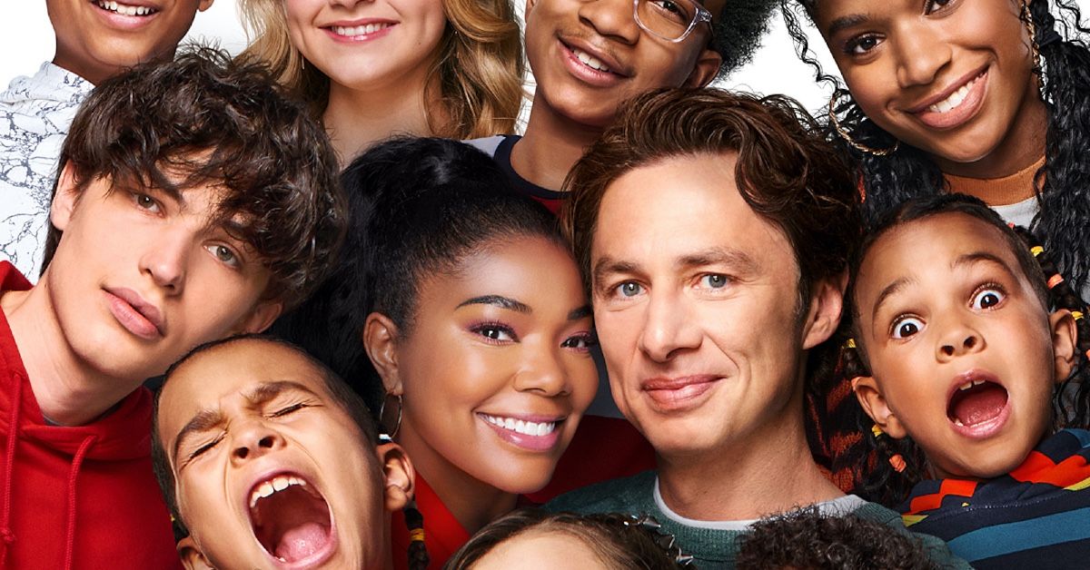Gabrielle Union and Zach Braff and other cast from the movie Cheaper By The Dozen
